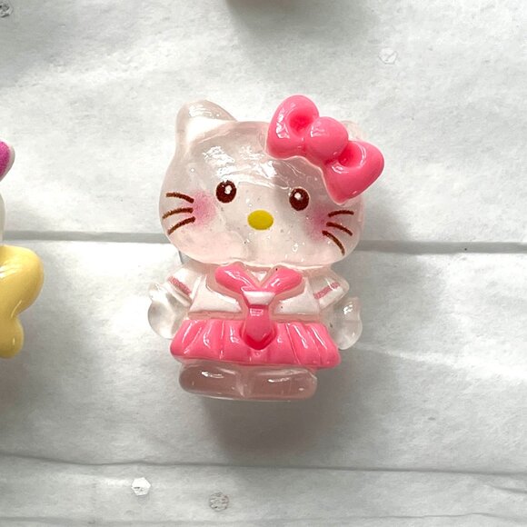 Set of 6 Hello Kitty Style Croc Shoe Charms-Hello Kitty Jibbitz-New! - Picture 7 of 7